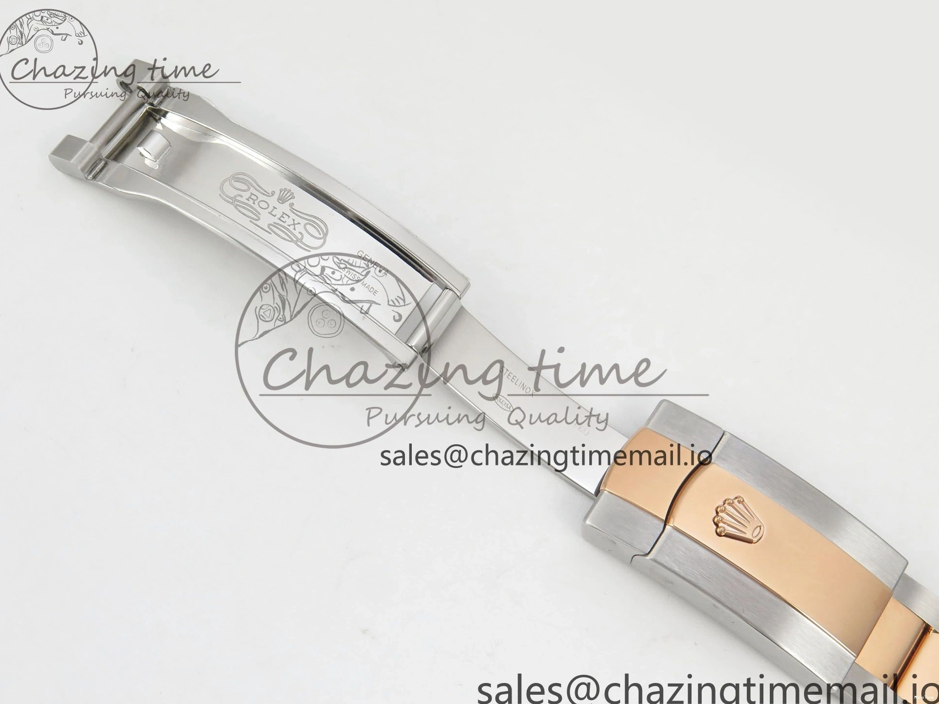 MiroTime 0426 FastDry DateJust 36 SS RG ARF 1:1 Best Edition 904L Steel White MOP Diamonds Dial on Oyster Bracelet SH 57